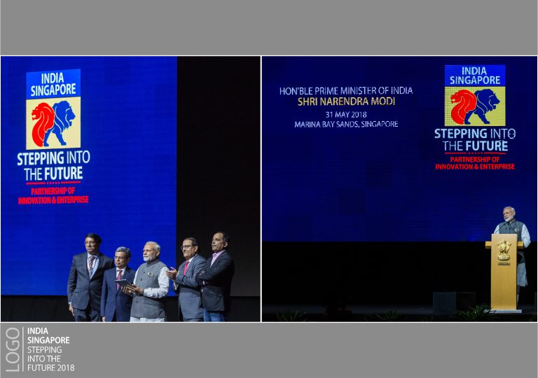 pm-modi-singapore-visit-logo-design-two-lions