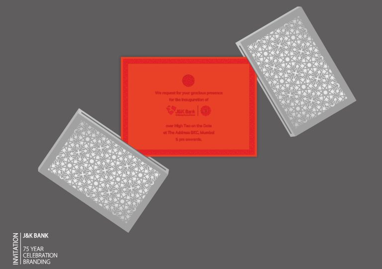 Jammu & Kashmir Bank Invitation Design @ 75: Visual Narrative of a Heritage Brand
